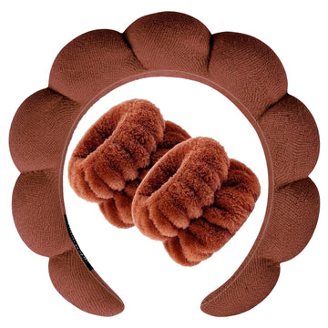 Dark Brown Skincare Spaband Set