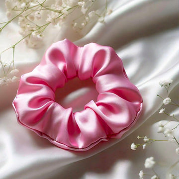Baby Pink Silk Scrunchise
