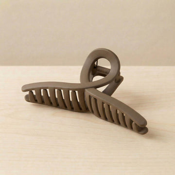 Korean Matte Cross Shape Claw Clip