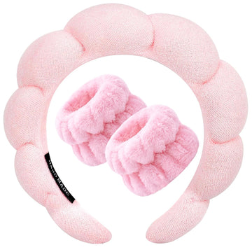 Pink Skincare Spaband Set