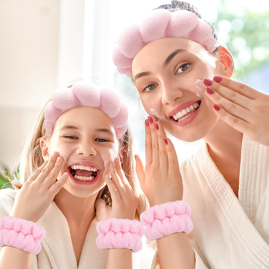 Pink Skincare Spaband Set